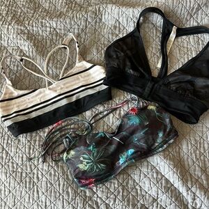 Lot of 3 Lululemon Bras. All size 6.